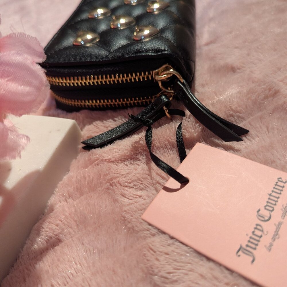 NWT Juicy Couture Black Double Zip Wallet - Picture 3 of 11